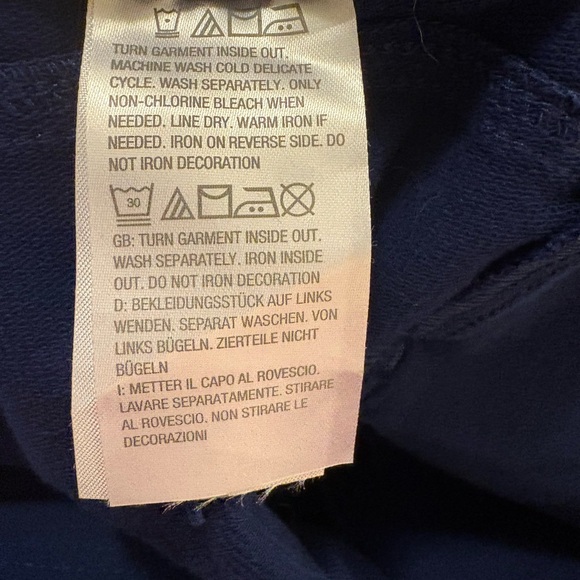 Quacker Factory Dream Jeannes flat waistband jeggings 2x short dark indigo color - Picture 7 of 8